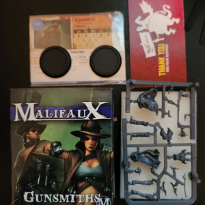 MALIFAUX GUNSMITHS WYR20328 M2E WYRD MINIATURES PLASTIC MINIATURE COWBOY MODEL
