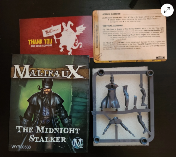 Malifaux Miniatures The Midnight stalker WYR20538 NEW see Description