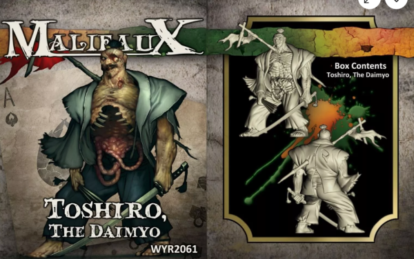 Malifaux Toshiro The Daimyo Miniature WYR2061 New! Free Shipping!