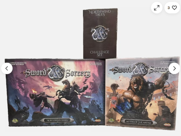 Sword & Sorcery Northwind Tales Expansion, Myths of The Arena & Challenge Set KS