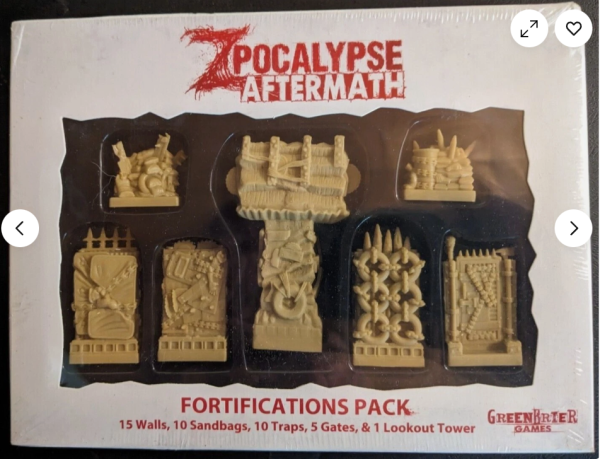 Zpocalypse Aftermath Fortifications Pack Sealed Box Greenbrier Games 41 minis!