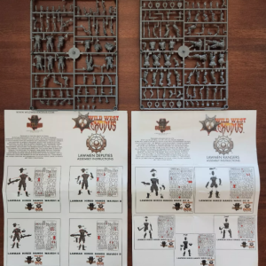 Wild West Exodus 28mm Lawmen Hired Hands #1 & #2 w/ instructions NM
