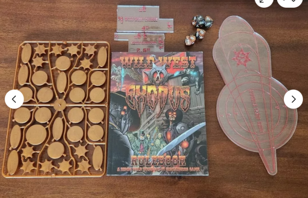 Wild West Exodus 2 Player Starter Set Outlaw vs Lawmen NEW OPEN DAMAGED BOX - Image 3