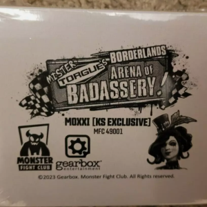 MOXXIE Kickstarter Exclusive for BORDERLANDS Arena of Badassery Game NIS