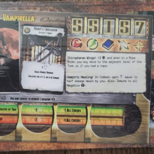 Secrets of the Lost Tomb Board Game Promo NIS Vampirella  and Adam Van Helsing