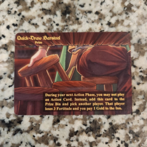 NEW RED DRAGON INN  QUICK DRAW BARSTOOL PRIZE VARIANT PROMO CARD