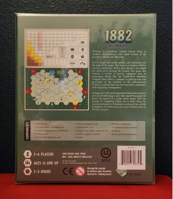 1882 Assiniboia Board Game New in Shrink All - Aboard Games