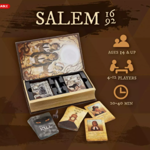 Salem 1692 Board Game Witch Hunt Game for Friends and Family 4-12 Players New