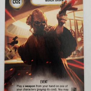 Star Wars Destiny Quick Draw #155 Alternate Full Art  Promo No Dice NM