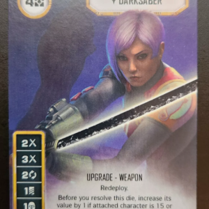Star Wars Destiny Darksaber #142 Full Art Promo! NM