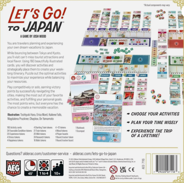Let's Go to Japan Board Game 1-4 Players Free Shipping New in Shrink - Image 2