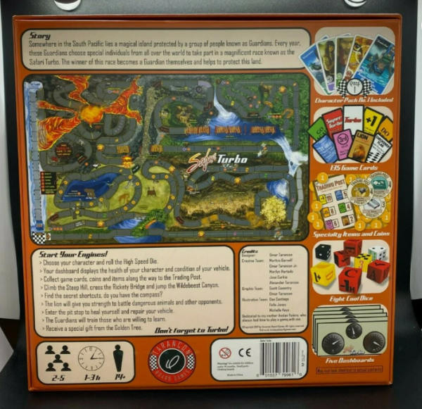 Safari Turbo Omar Tarancon's Board Game Complete Free Shipping - Image 2