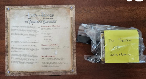 LoTR LCG The Treason of Saruman Expansion Lord of The Rings Cards w/ Instruction