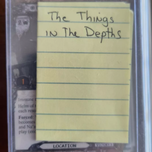 LoTR LCG The Things in the Depths Lord of The Rings complete card set w/ insert