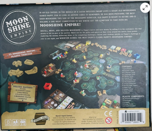 Moonshine Empire Deluxe Edition by Barrel Aged Games Board Game Free Shipping - Image 2