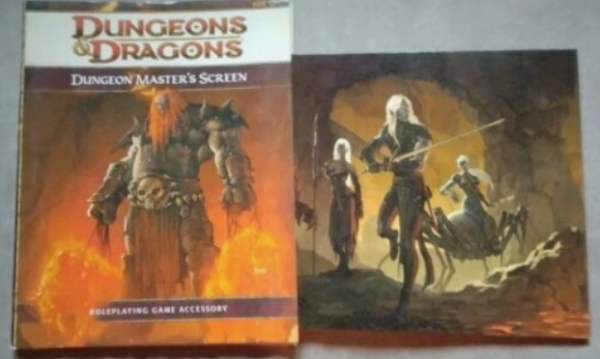 Dungeons & Dragons 4th Edition Drow Dungeon Master's Screen D&D Accessory - Image 2