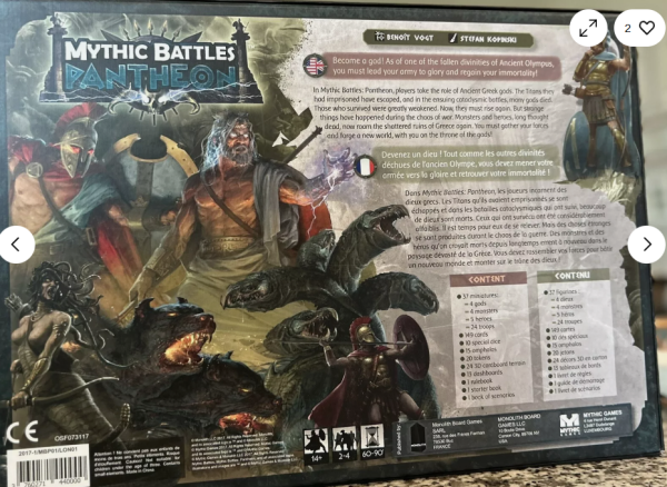 Mythic Battles Pantheon Core Box + Pandora's Box + Atlas + Corinthia (See Dscrp) - Image 3