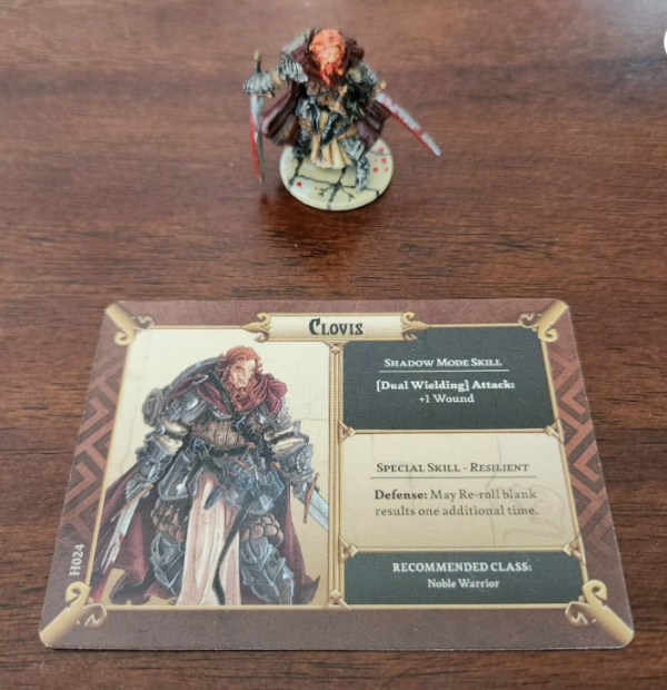 Zombicide Black Plague Survivor Clovis Professionally Painted w/ Card