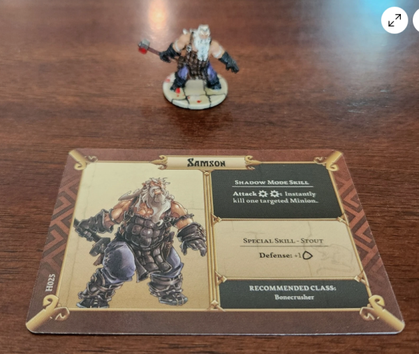 Zombicide Black Plague Survivor Samson Professionally Painted w/ Card - Image 2