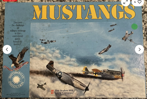 Mustangs Board Game Avalon Hill Plane to Plane Combat 1944-1945 Unpunched 1993