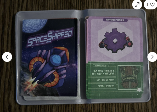 Button Shy Card Game Space Shipped Bag NM