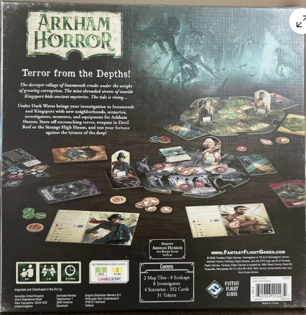 Under Dark Waves Arkham Horror 3rd Edition Board Game FFG Unpunched - Image 2