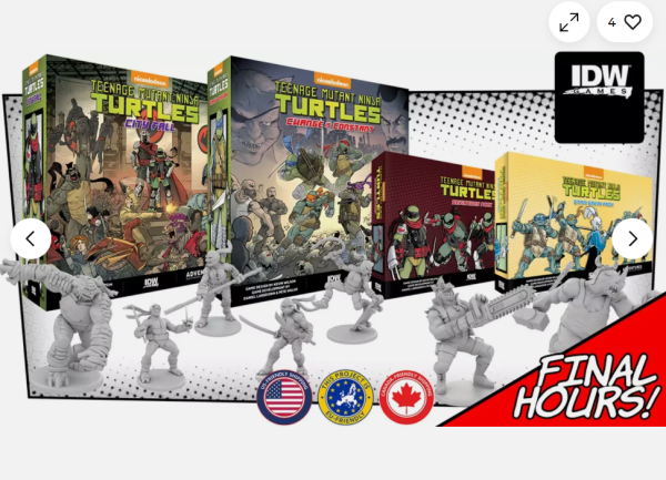 Teenage Mutant Ninja Turtles TMNT Board Game All-In KS Painted (see description) - Image 2
