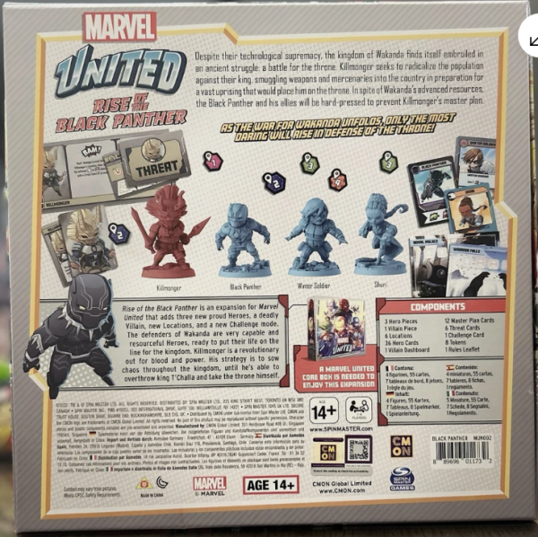 CMON Marvel United Rise of the Black Panther Kickstarter Promo Exclusive Game - Image 2